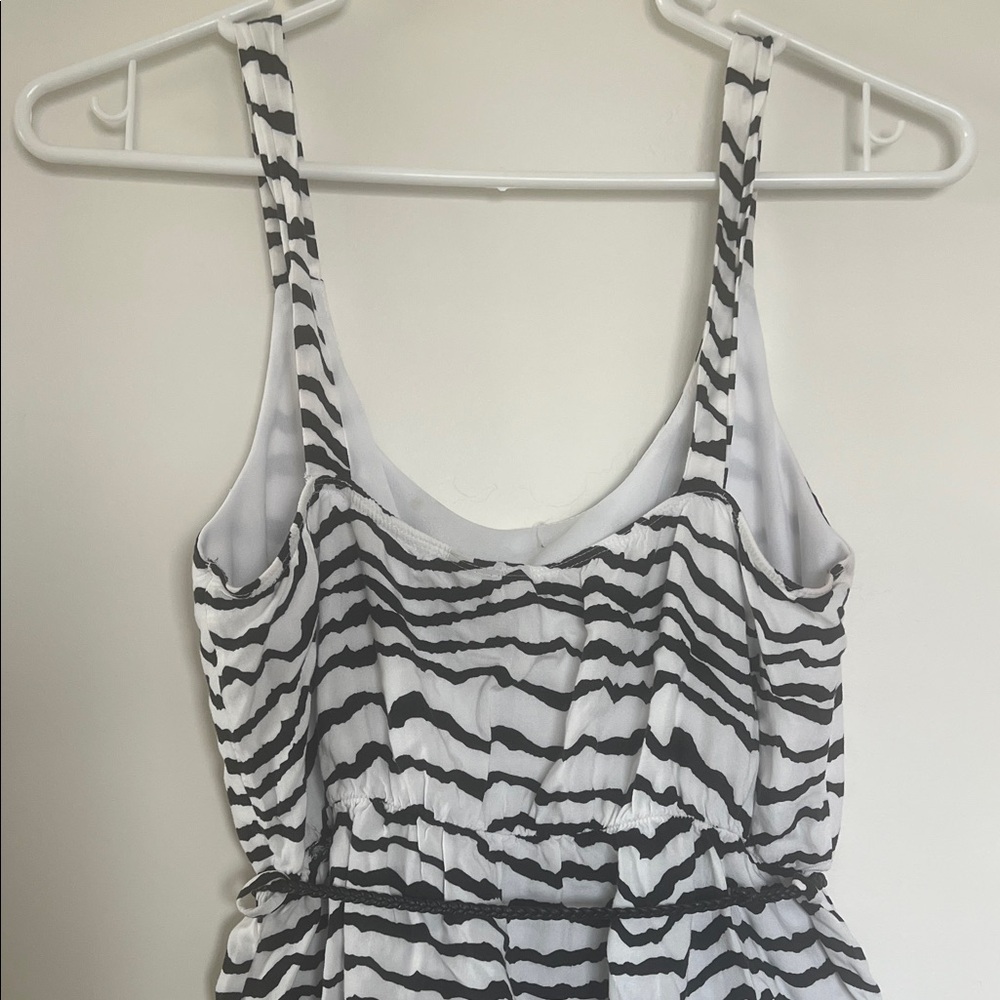 Full Tilt Black and White Patterned Mini Dress - Picture 9 of 11